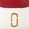 Marc Jacobs Saffiano Leather Card Case with Snapshot Double J Slim Card Business Card Coconut M0013355 Logo, Case, Holder, Multi,