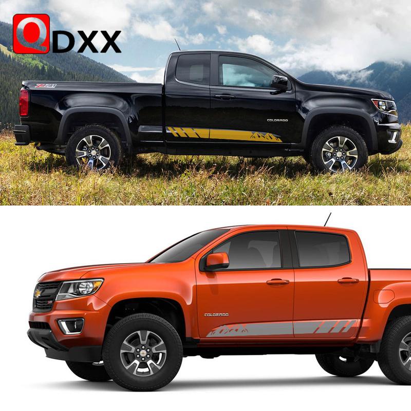 Наклейки на боковые двери пикапа для VW Amarok Chevrolet Colorado Isuzu D-Max Автомобильные наклейки Полосы для грузовика Виниловое декоративное покрытие Аксессуары