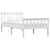 VidaXL Bed Frames White Solid Pine Wood 100 X 200 Cm