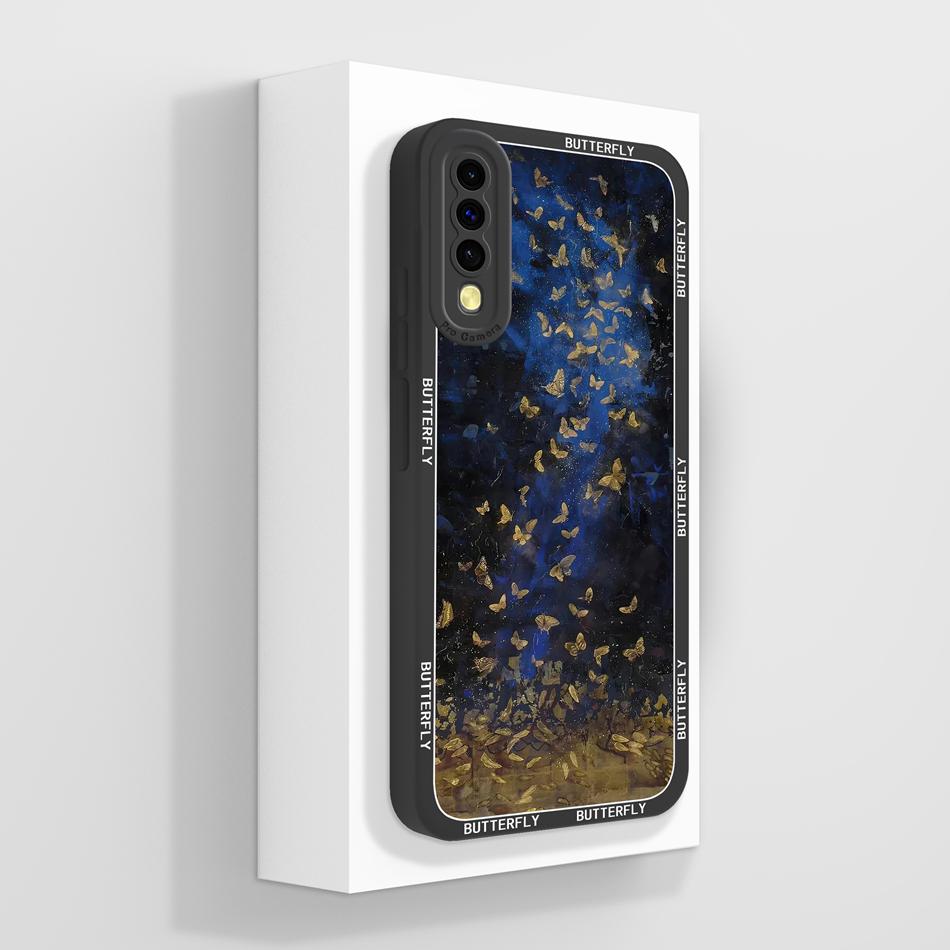 Чехол для Samsung Galaxy A50 A50S Эстетичный Креативный Мягкий Жидкий Силикон Чехол для Телефона Для Samsung A 50 Полная Защита Задняя Крышка