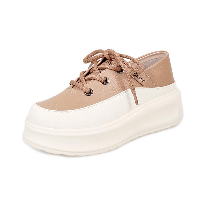 Platform Women Sneakers Flats Leather Running Sport Shoes Designer Lace Up Autumn Casual Shoes Trend Walking Lady Zapatos