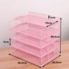 Металлические Многофункциональные Лоток для Документов A4 Держатель для Файлов Бумаги Писем Канцелярские Товары Хранение Книжная Подставка Офисные Школьные Принадлежности Настольный Органайзер