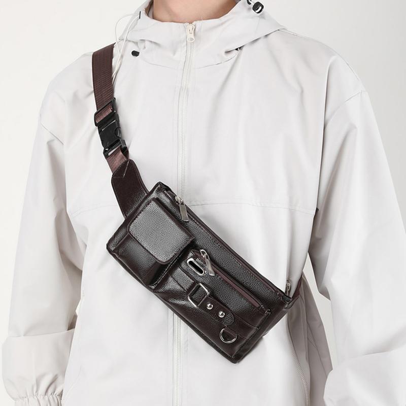 Бренд Унисекс Одноплечевая Многофункциональная Сумка-Пояс Большой Вместимости Мужская Нагрудная Сумка Повседневная Сумка-Мессенджер Кошелек