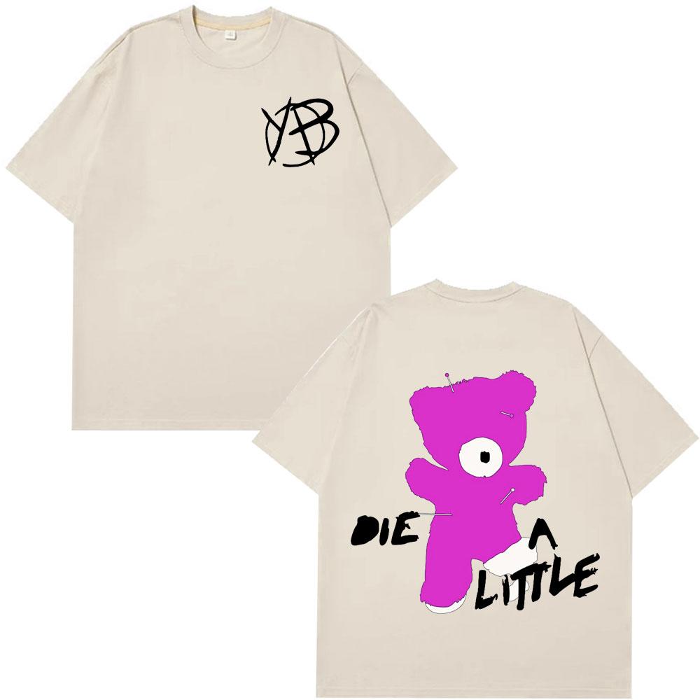 Рок-певец Yungblud Die A Little Футболка Рок-певец Yungblud Die A Little Хип-хоп Мода Футболки Мужчины Женщины Харадзюку Футболки