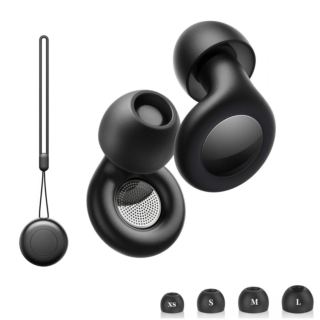 For Silicone Earplugs for Complete Sound Block Comfortable for a Restful Noise Hearing Storage Pouch Perfect for Live and Work of 1 Each In and L [New