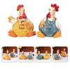 Craft Decorative Easter Decorations Cute Chicken Statue Set Safe Chicken Ornament Farmhouse