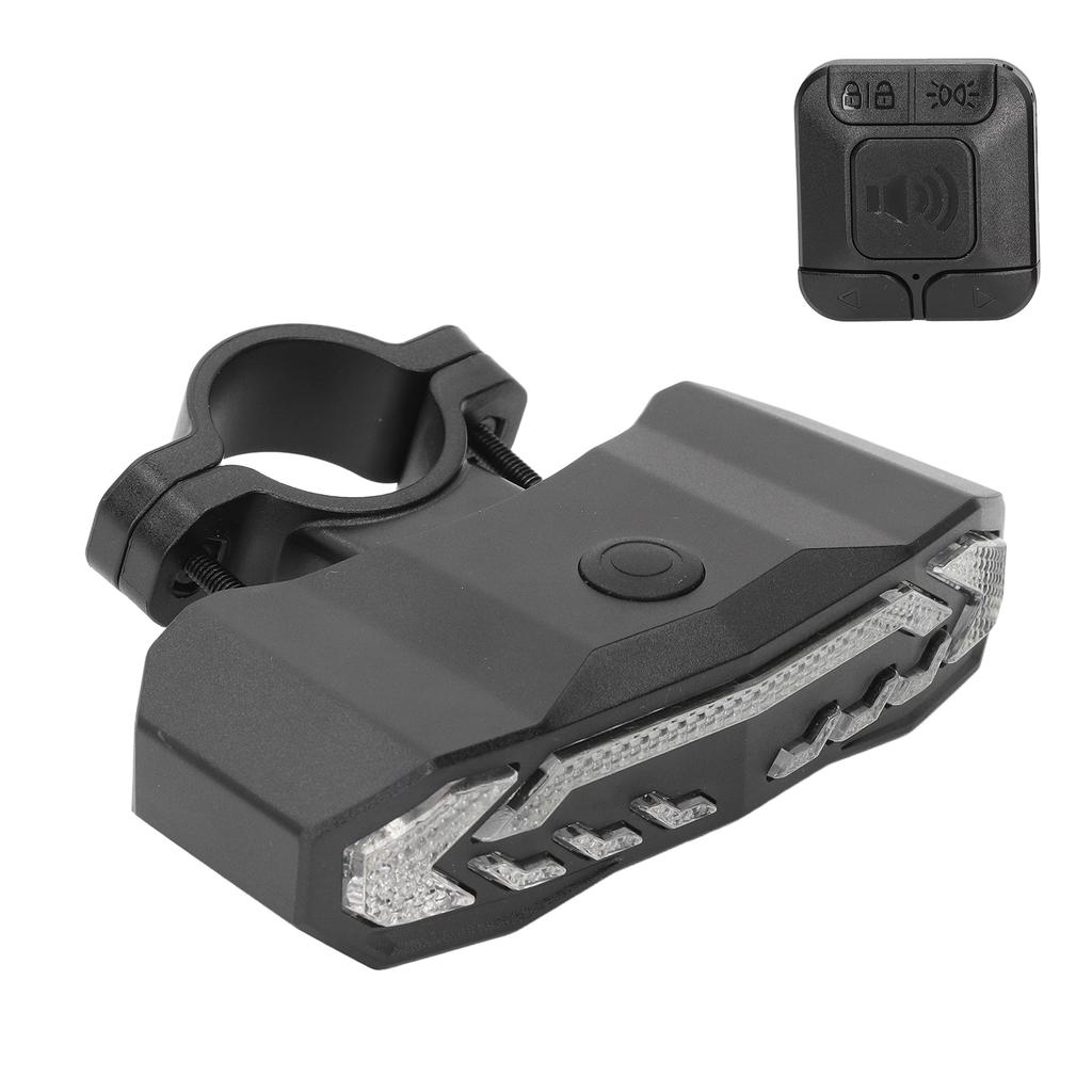 Multifunction Smart Bike Tail Brake Light with Remote Control Antitheft Alarm Function 6 Warning