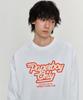 PAPERBOY Only Raglan Oversized Long Sleeve - White Melange & Charcoal