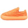 Замшевые женские кроссовки Mayu Slip-On Teddy - Neon Citrus Orange 384887-04