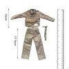 1/6 Мужская фигурка Одежда, 12" Солдатская экипировка Куртка и штаны Аксессуары, Тренировочная форма,