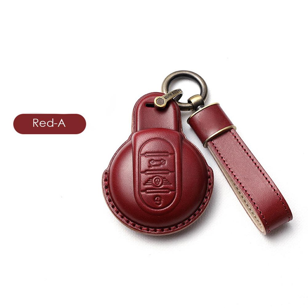 Кожаный чехол для автомобильного ключа для BMW MINI COOPER S ONE JCW F54 F55 F56 F57 F60 CLUBMAN COUNTRYMAN держатель для дистанционного брелока чехол для ключей