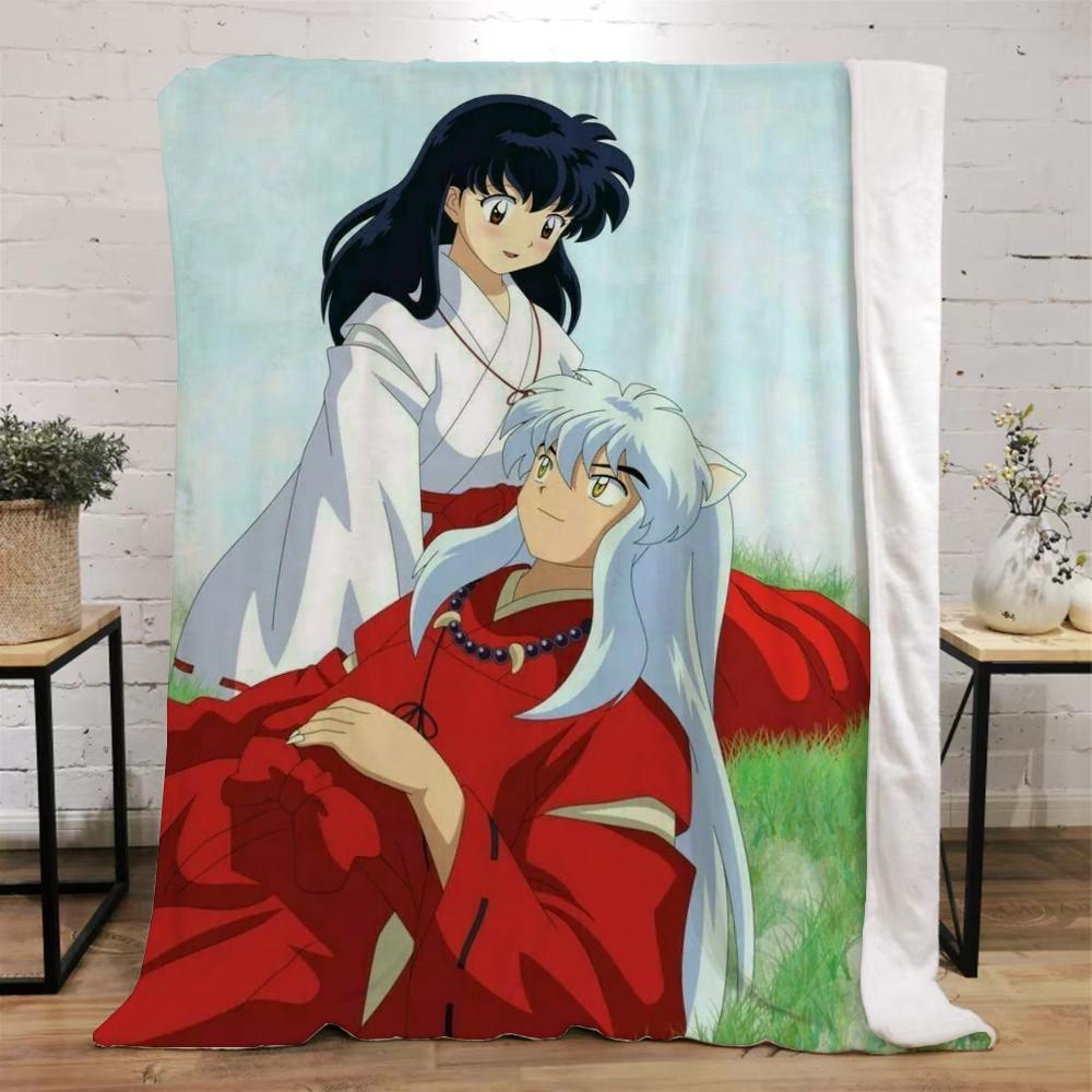 Inuyasha теплые зимние одеяла для дивана, покрывало, плед, роскошное постельное белье, пляжное полотенце, вязаный плед для дома и украшения, колено
