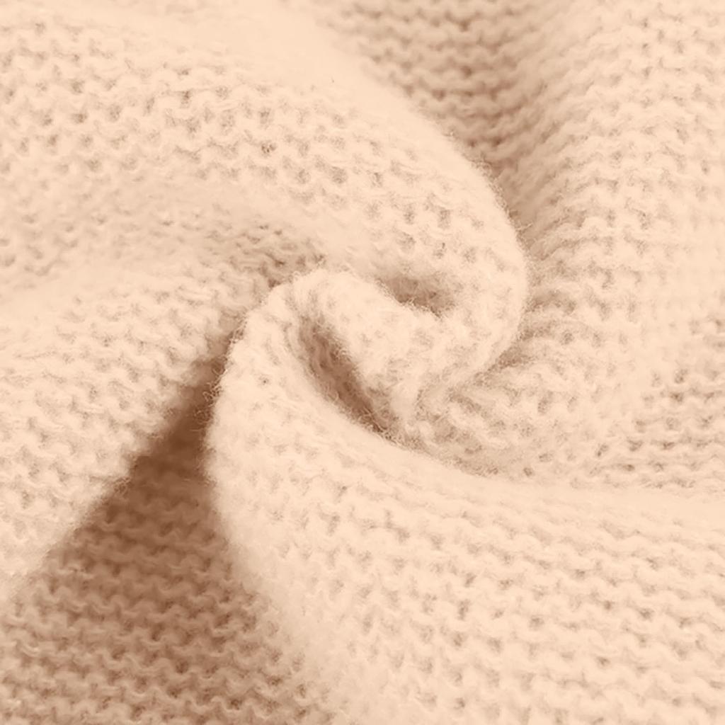 Women's Hooded Knitted Cardigan Solid Color Long Sweater Coat Thickened Winter Warm