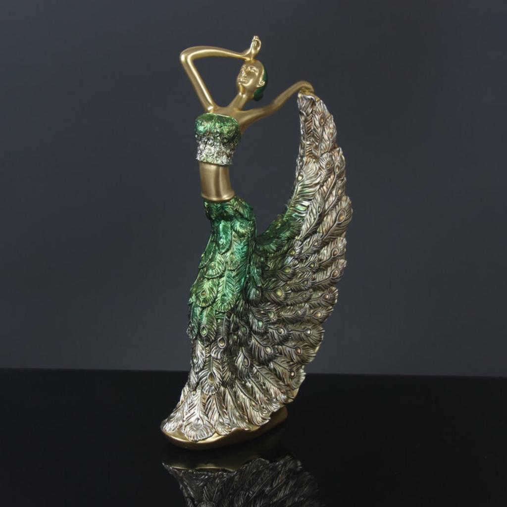 Элегантная статуэтка павлина - декор для полки, настольные украшения для гостиной, книжная полка, приставной столик