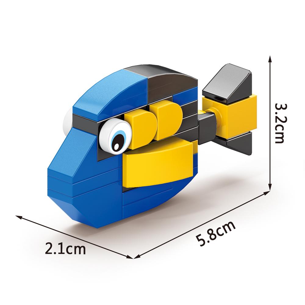 Мир Насекомых Животные Скорпион Богомол Муравьи Паук Птицы Морское Животное Строительные Блоки Игрушки Настольные Украшения Кирпичики Детский Подарок