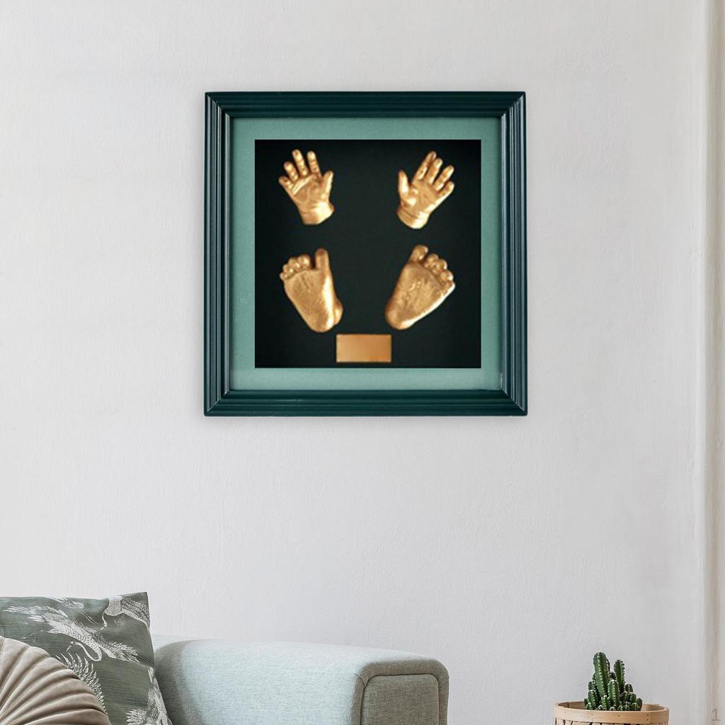 Baby Hand and Footprint Photo Frame Display Lightweight DIY Desk Decorative Picture for