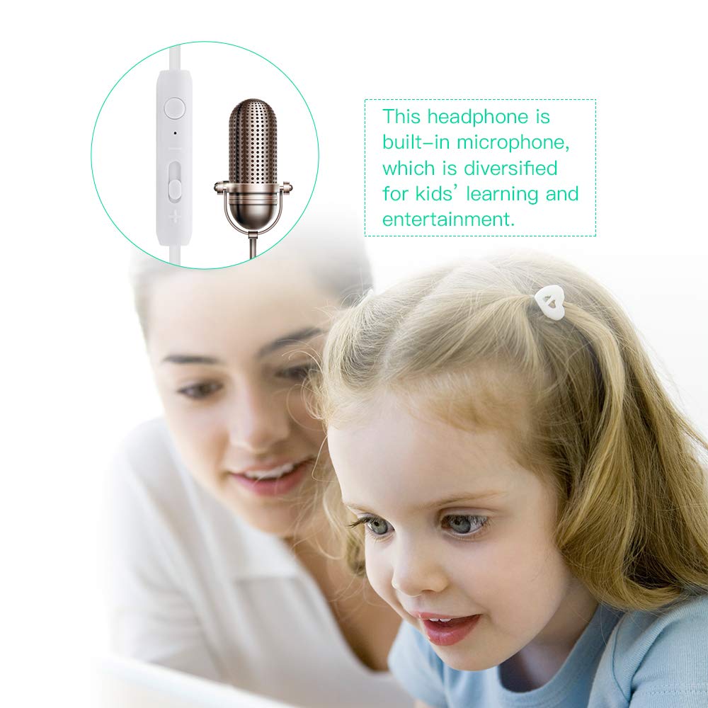 Наушники Soundfox для детей, проводные наушники, накладные, стереогарнитура для детей, девочек, мальчиков, подростков, взрослых, разъем для iPad, мобильного телефона, компьютера, Kindle