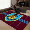 1PC rug Burnley Football Club Carpet, Chair Rug,Area Rug for Office Bedroom living rooms bedroom, Doormat decor Christmas fan gifts