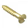 Саморезы по дереву Forgefix, шлицевые, потайная головка, латунь