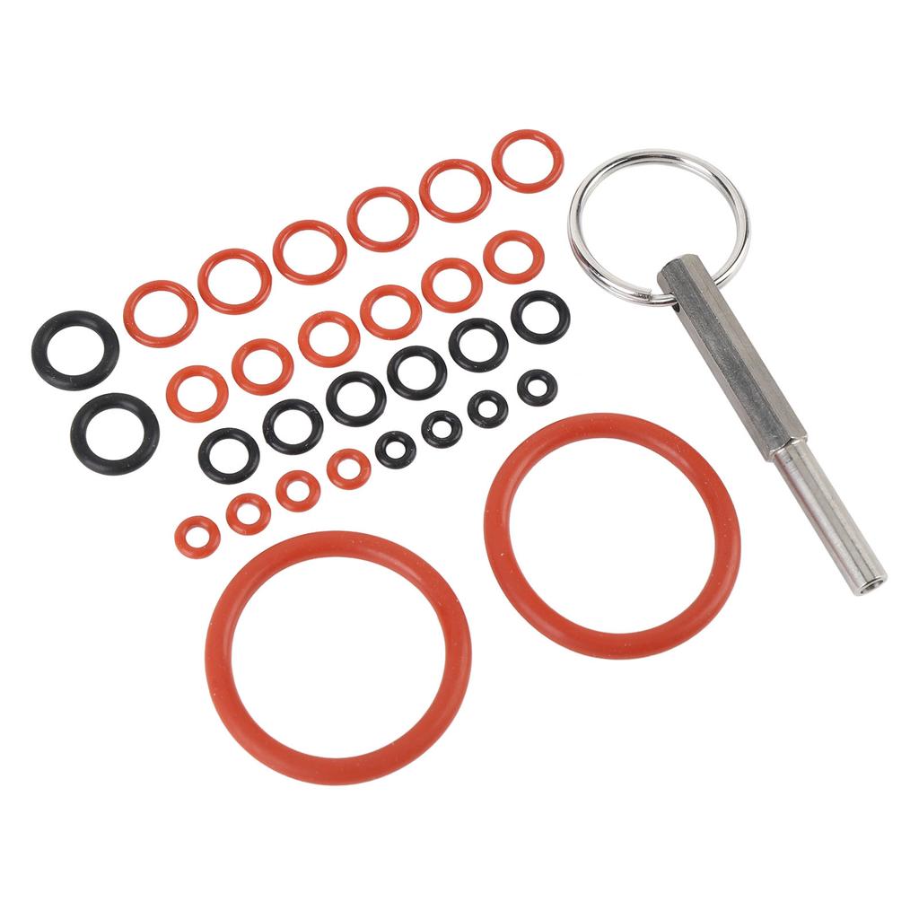 30 шт. Силиконовые уплотнительные кольца для кофемашины с ключом-инструментом для ремонта кофемашины, силиконовый набор для ремонта уплотнительных колец, набор для обслуживания