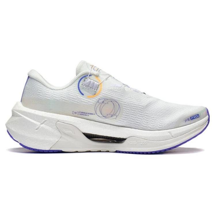 Li Ning Furious Rider 7.0 PRO V2 Повседневные износостойкие низкие кроссовки для бега Женские Слоновая кость ARZT010-1
