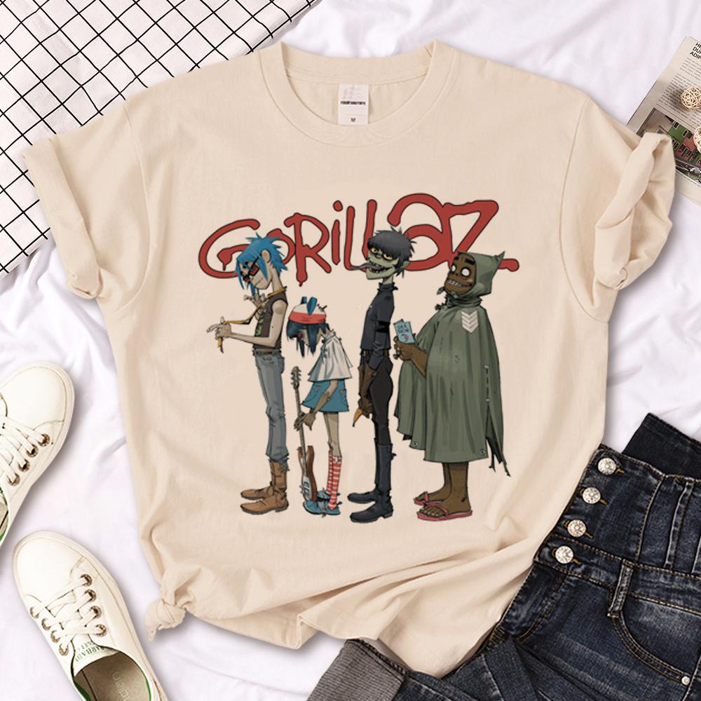 Gorillaz tshirts Women graphic funny designer tshirt girl graphic clothing