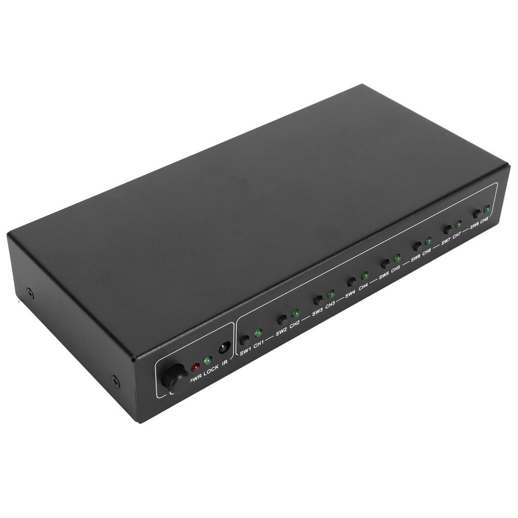 SPDIF 1x8 Сплиттер 1 вход 8 выходов Поддержка LPCM2.0 DTS AC3 SPDIF Цифровой Аудио Сплиттер 100–240 В Вилка США