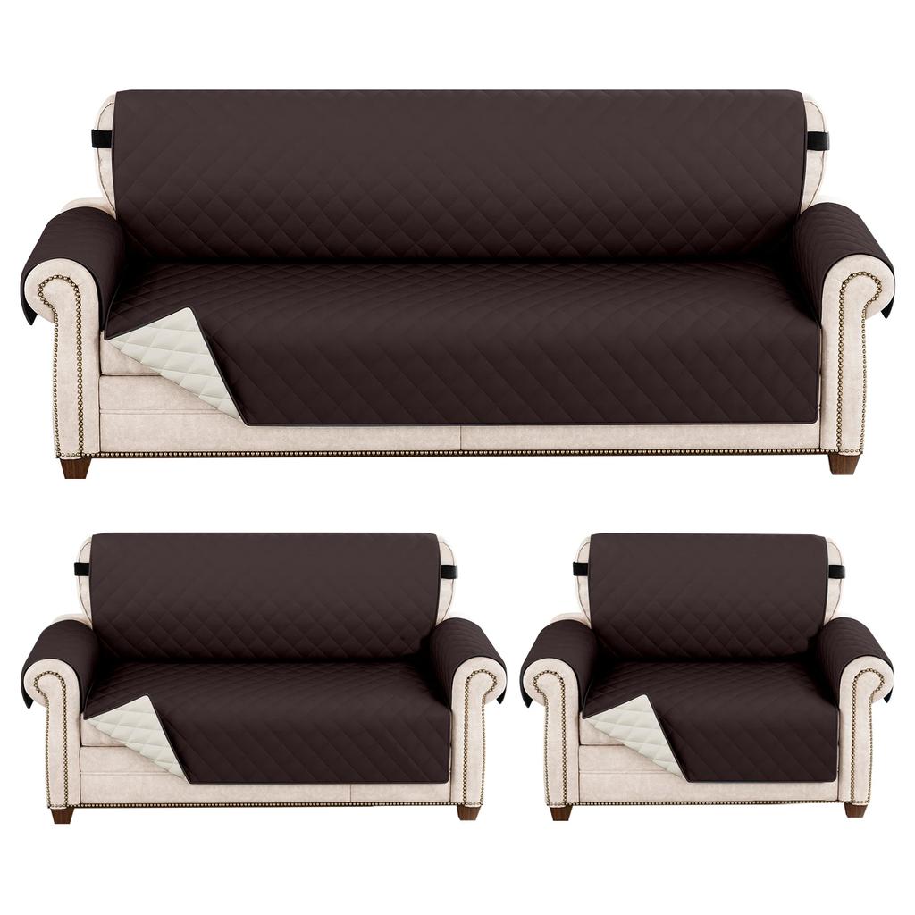 Waterproof Sofa Cover Quilted Anti-wear Couch Covers for Dog Pet Kids Recliner Armchair Furniture 1/2/3/4 Seater Protect