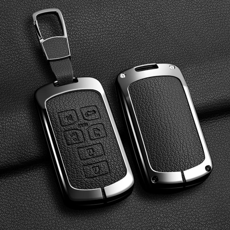 Чехол-брелок для автомобильного ключа с 6 кнопками для Toyota Sienna Se Tacom - Защитный аксессуар-брелок из цинкового сплава и кожи