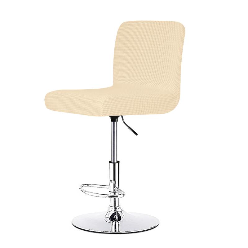 Stretch Bar Stool Chair Cover Short Back Dining Seat Protector Spandex Slipcover For Home Kitchen Banquet