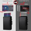 Rfid Carbon Fiber Card Holder Men Wallets Slim Thin Coin Pocket ID Bank Credit Cardholder Case Aluminum Minimalist Smart Wallet