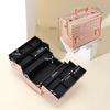 Hapilife Макияж Большой Профессиональный Косметический Макияж Косметическое Хранение Золотая Коробка, Вместимость, Класс, Коробка, Контейнер, Коробка, (Золото)