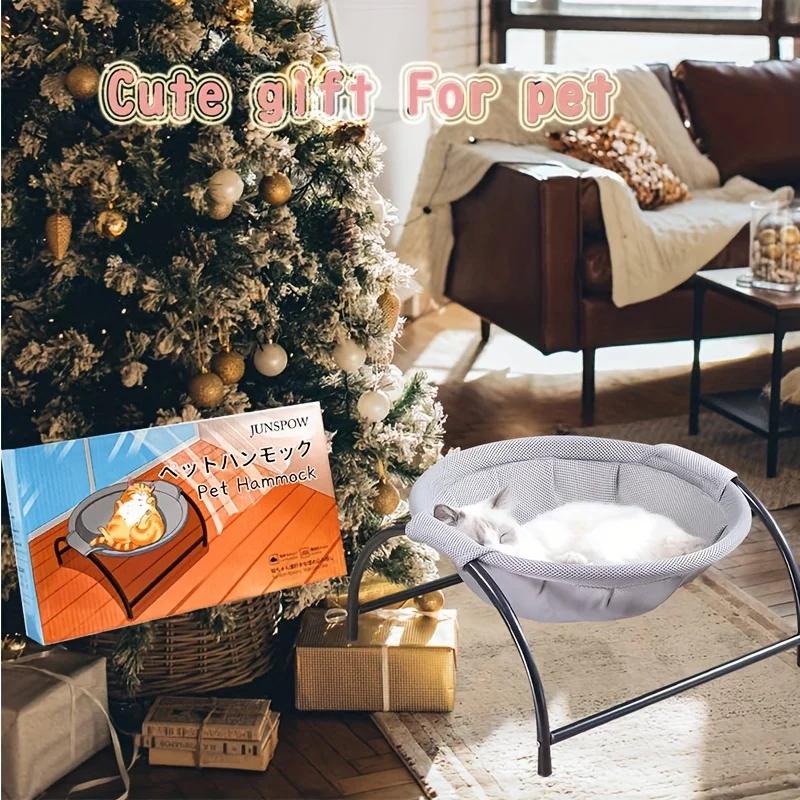 Cat Dog Bed Pet Hammock Cat Standing Bed Pet Supplies Full Wash Stable Structure, Detachable Excellent Breathability