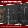Adjustable Speed Bag, Boxing Bag, with Stand, Reflex Bar, Punching Pad, Black
