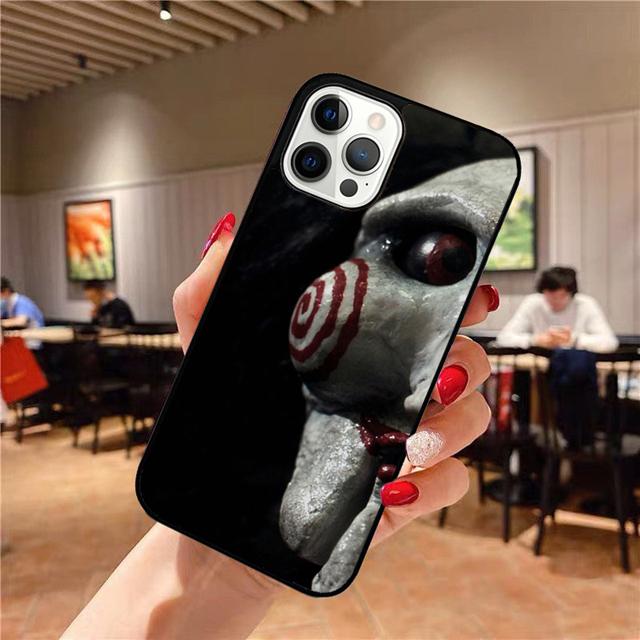 Saw Horror Moive Phone Case Back Cover for iPhone 17 Air 16 15 14 13 11 12 Pro Max Plus Shell Coque