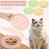 2 шт. Миска для медленного кормления для кошек и собак, керамическая миска для корма для домашних животных, кошачья миска с нескользящим дном для котят, щенков, принадлежности для кормления и поения домашних животных