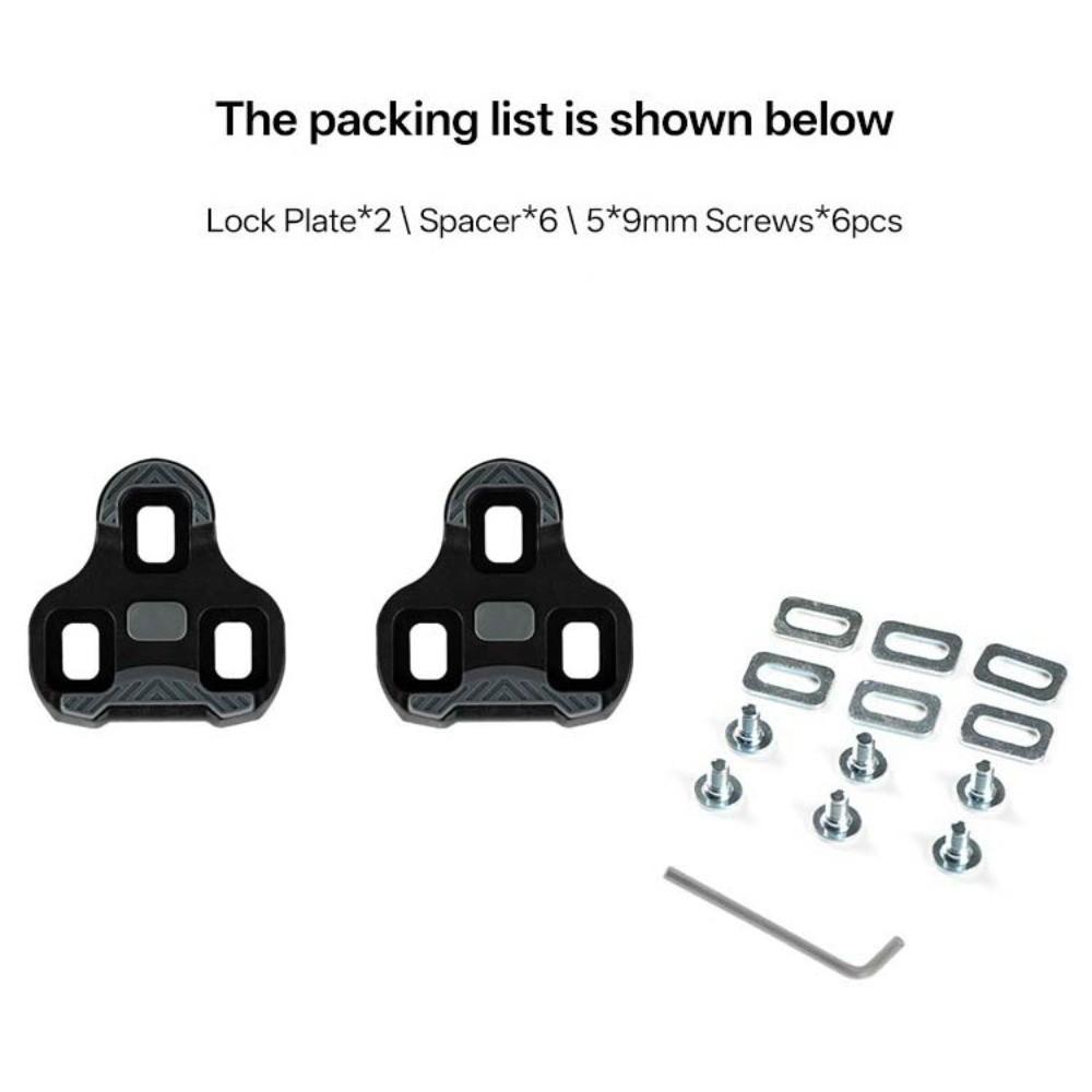 3-Hole Cycling Cleats Anti-Slip Bike Pedal Cleats for Look KEO Pedals Indoor Cycling Training