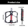 Flat Pedal 3 Seal Bearings Nonslip Aluminum Alloy Bicycles Pedals Cycling Platform Pedals for Road Bike Cycling
