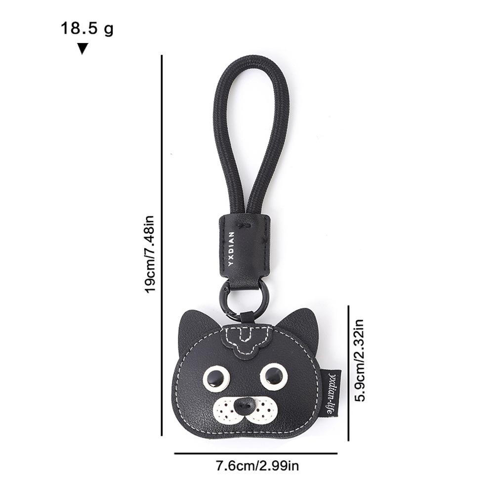 Прекрасные брелоки для ключей в виде щенков, прочный ремешок, высококачественная ПУ, мультяшные подвески в виде собак, украшения для женской сумочки