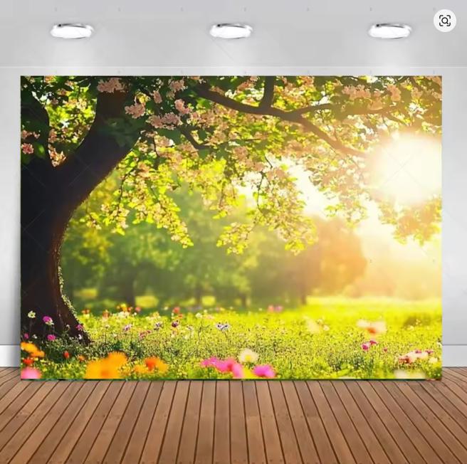 Весенняя сказка солнечное лесное цветочное фоновое фото реквизит для фотосъемки фон свадебная вечеринка по случаю дня рождения украшение комнатный плакат