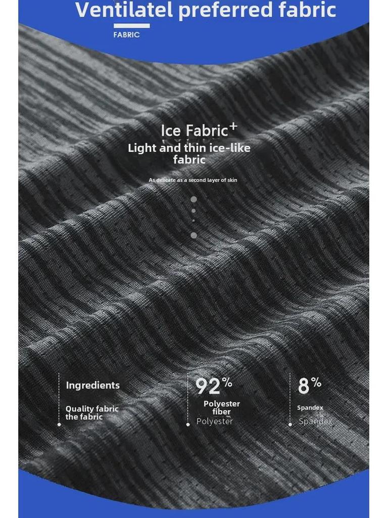 Мужская летняя футболка с рисунком бамбука, быстросохнущая, из ледяного шелка, размеры M-8XL, короткий рукав, круглый вырез