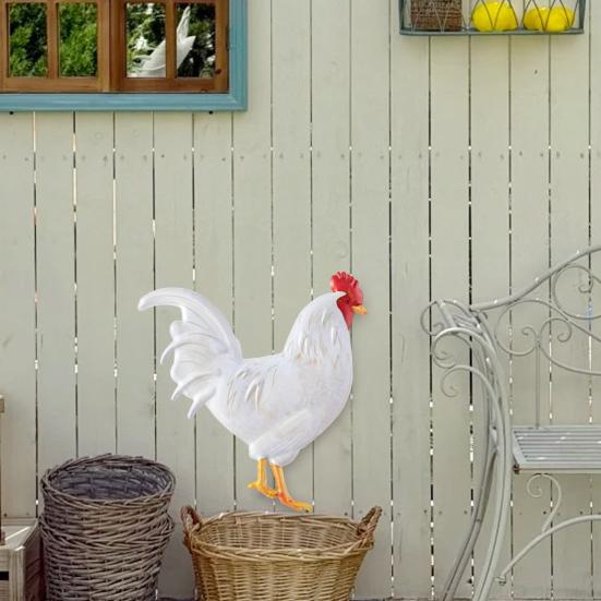 Металлическое украшение в виде петуха, декор для стены или двери, знак петуха, реалистичный