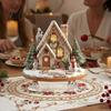 Acrylic Gingerbread House Ornaments Christmas Table Decor, Tree Ornaments, for Desk Waterproof Holiday Desktop Decorations Living Room Bedroom Office