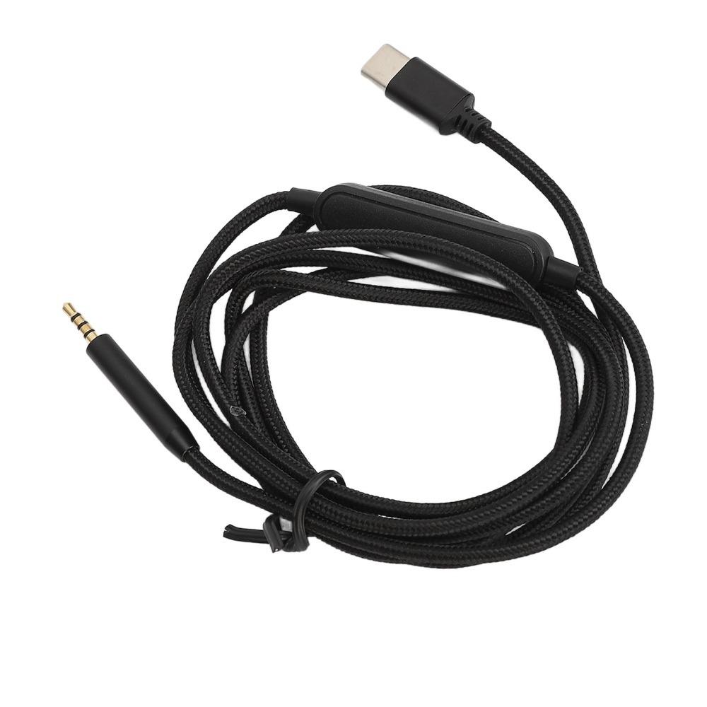 With Mic 2.5mm to USB C Sound Cord for QC25 QC35 QC45 NC700 OE2 AE2 Headphone Music Listening