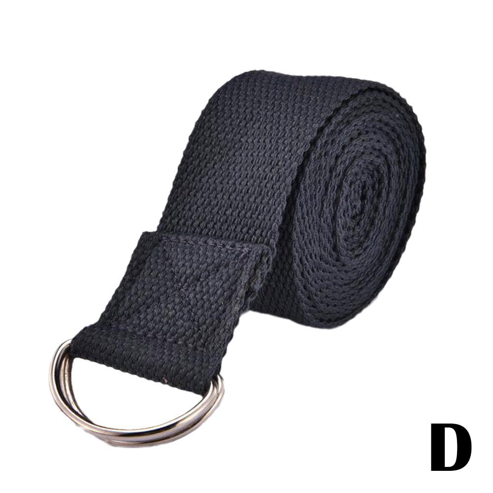 Yoga Strap Cotton Exercise Straps Adjustable D Buckle Gives Flexibility for Yoga Stretching Pilates 1.8Mx3.8CM P8X2