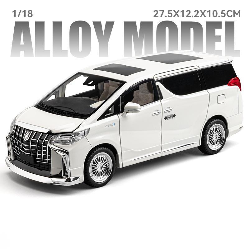 ДА11:18 Toyota Vellfire Alphard LM300 MPV Металлический Литой Модель Автомобиля Высокая Симуляция Коллекционные Предметы Домашний Декор Праздничные Подарки