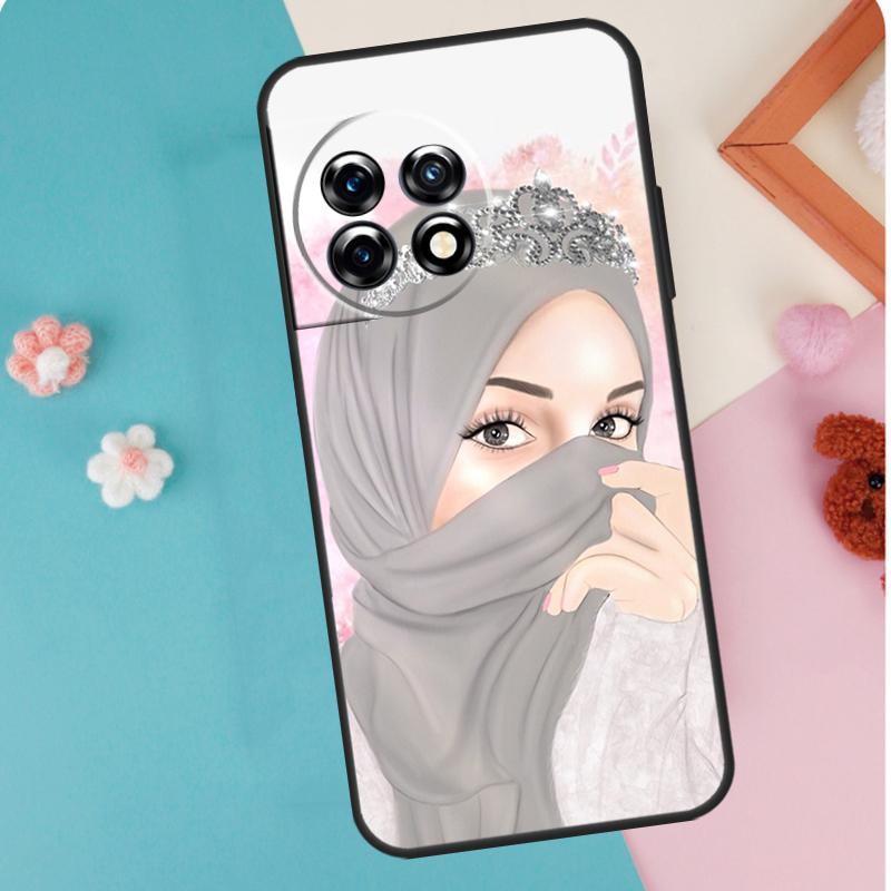 Islamic Muslim Hijabi Girls Case For OnePlus 12 11 9 10 Pro 9RT 10T 10R 12R OnePlus Nord N10 N20 CE 2 3 Lite 2T Coque
