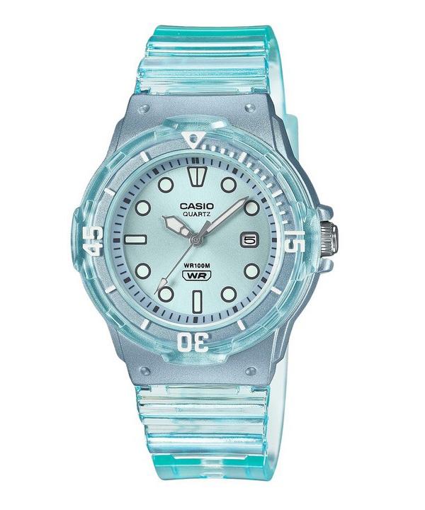 Casio POP Analog Resin Strap Blue Dial Translucent Quartz LRW-200HS-2EV 100M Women's Watch