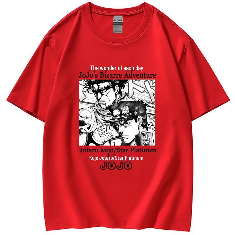 Летняя женская футболка JoJo's Bizarre Adventure Jotaro Star Platinum