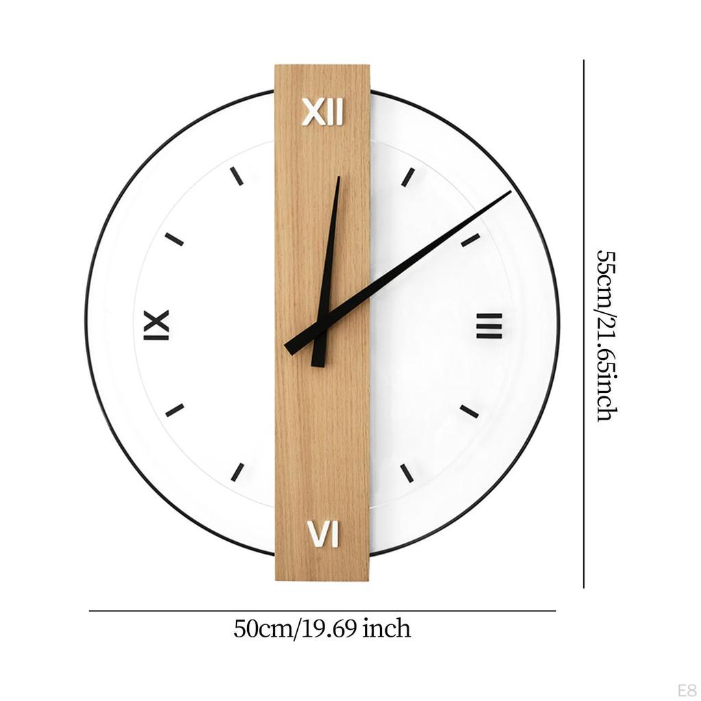 Декоративные часы Современные настенные фестивальные подарки Минималистичные дерево и стекло для